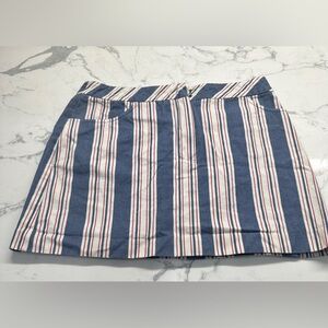 Trina Turk Los Angeles Blue Striped Mini Skirt Size 4
